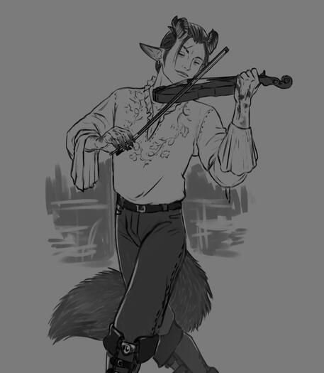 Simple B&amp;W Lineart